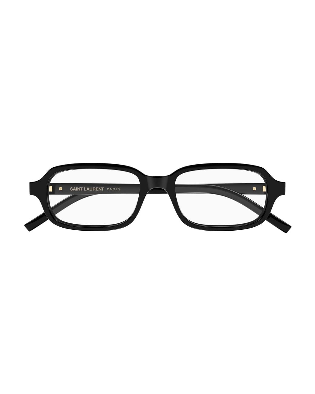 Saint Laurent Black Sl M180 001 Optical Frames Acetate Transparent Squared for men