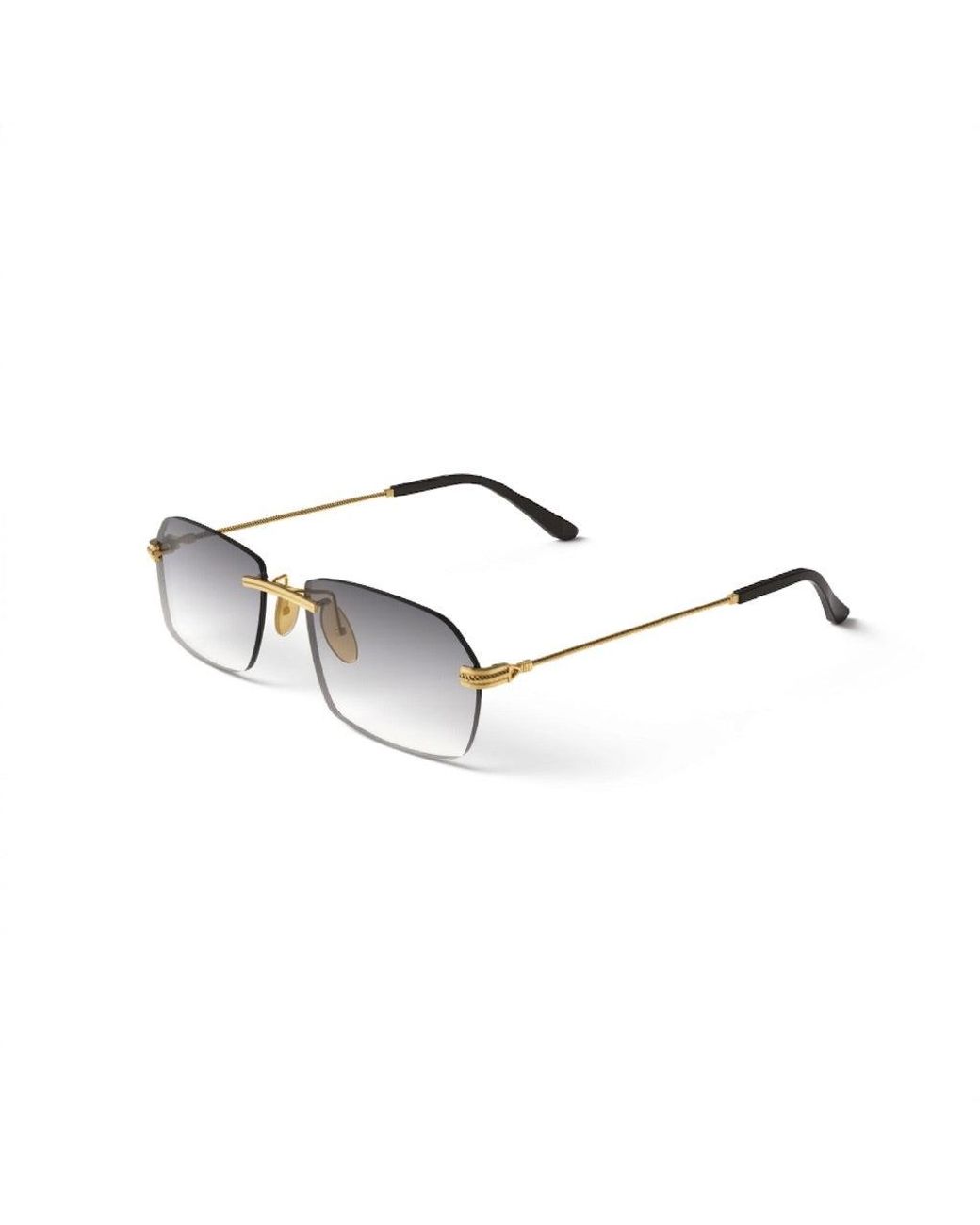 Xlab Black Paros Sunglasses Metal Smoke Squared Normal Shaded