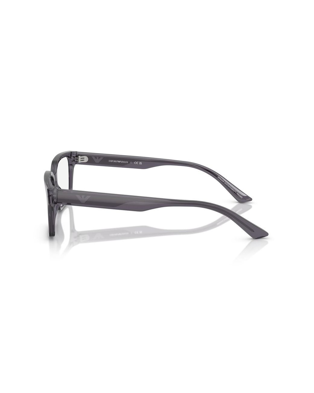 Emporio Armani Black Ea3244 6174 Optical Frames Acetate Squared Normal for men