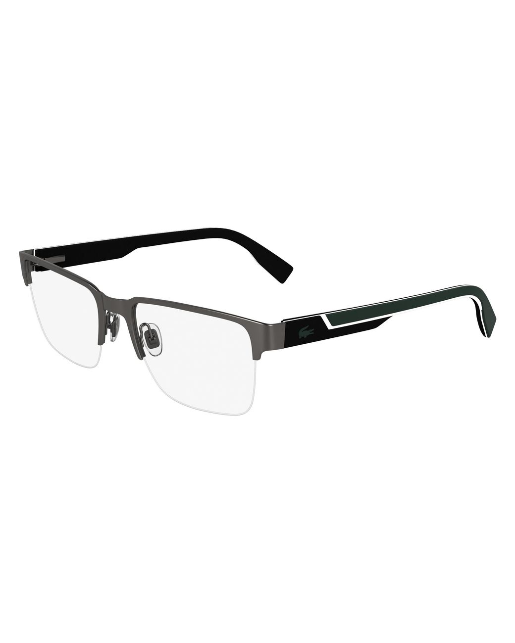 Lacoste Black L2305 038 Optical Frames Metal Squared Normal for men