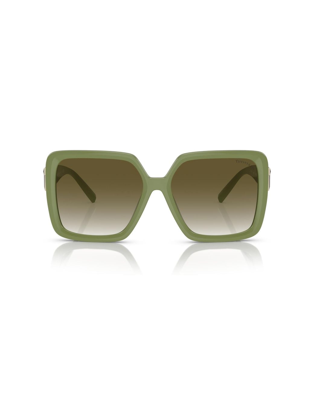 Tiffany & Co Green Tf4206U 83687Z Sunglasses Injected Squared Normal Shaded