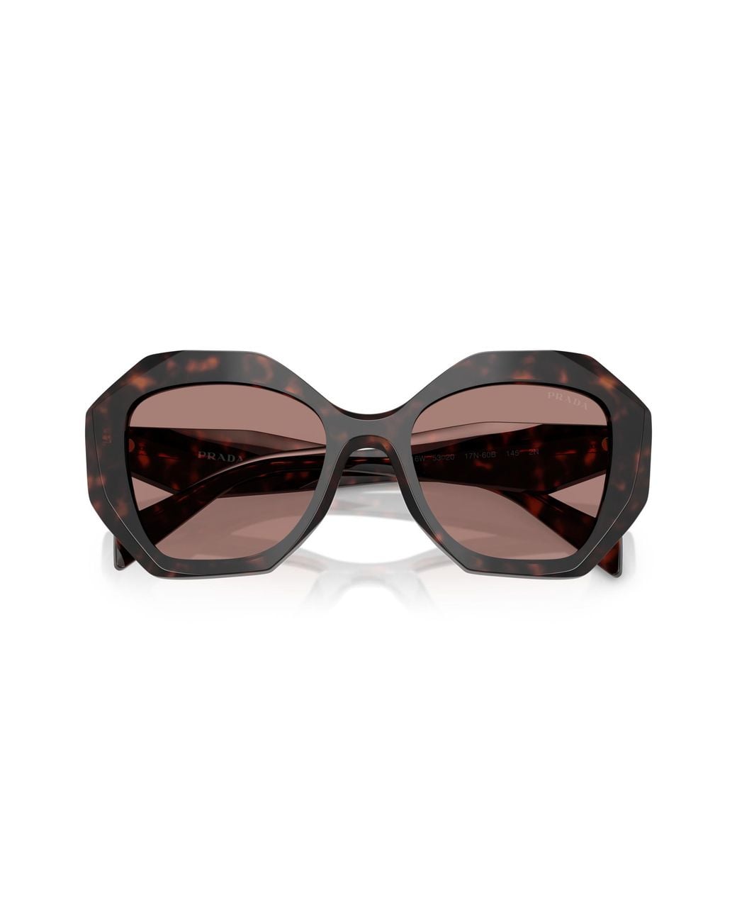 Prada Black Pr 16Ws 17N60B Sunglasses Acetate Geometric Normal
