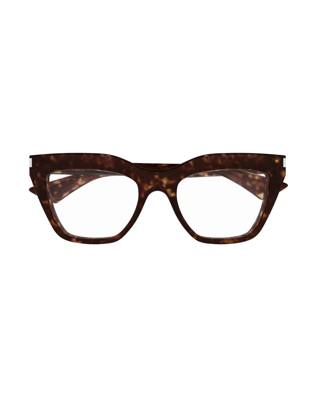 Saint Laurent Black Sl 760 002 Optical Frames Acetate Transparent Cat Eye "Antiriflesso"