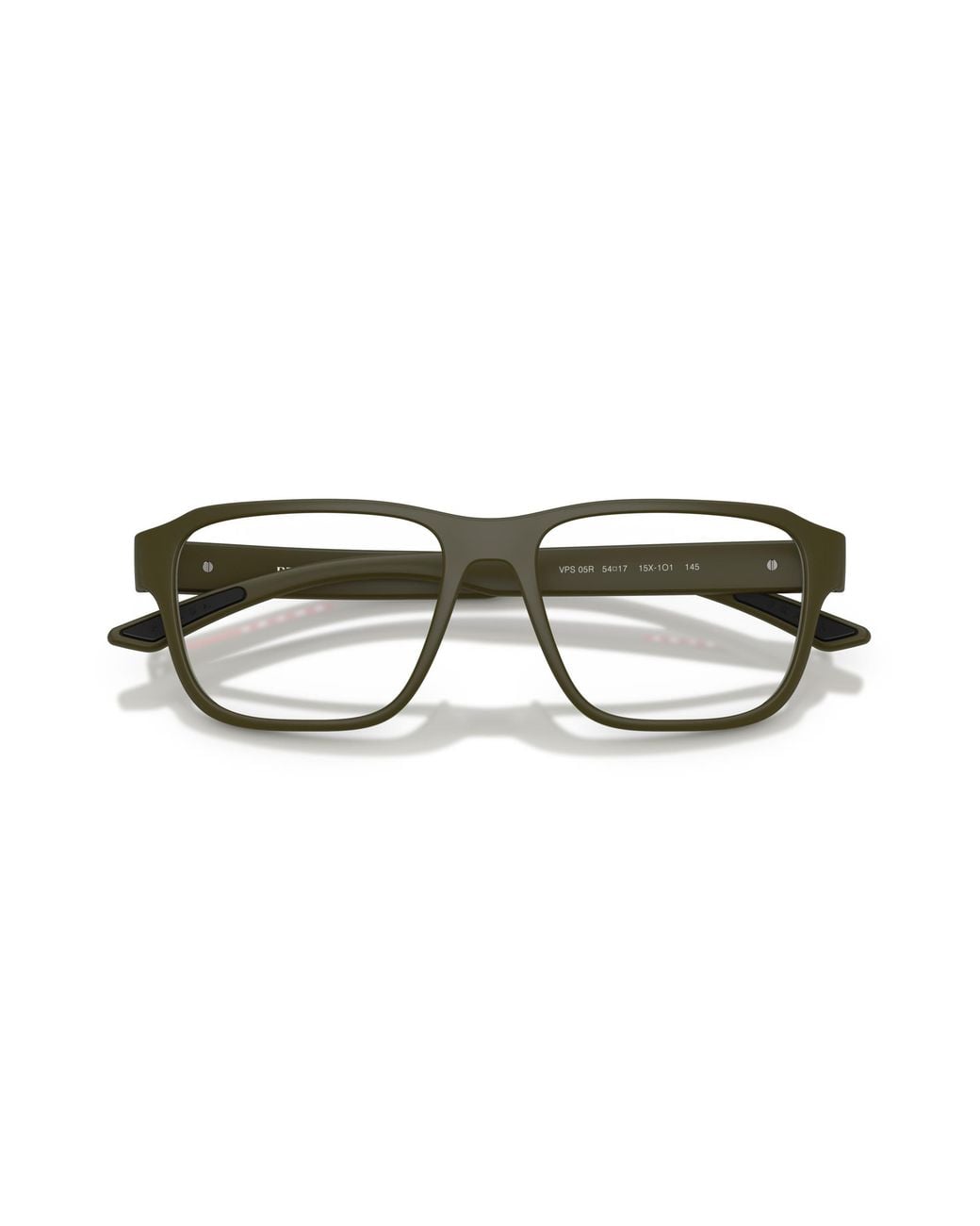 Prada Linea Rossa Black Ps 05Rv 15X1O1 Optical Frames Injected Geometric Normal for men
