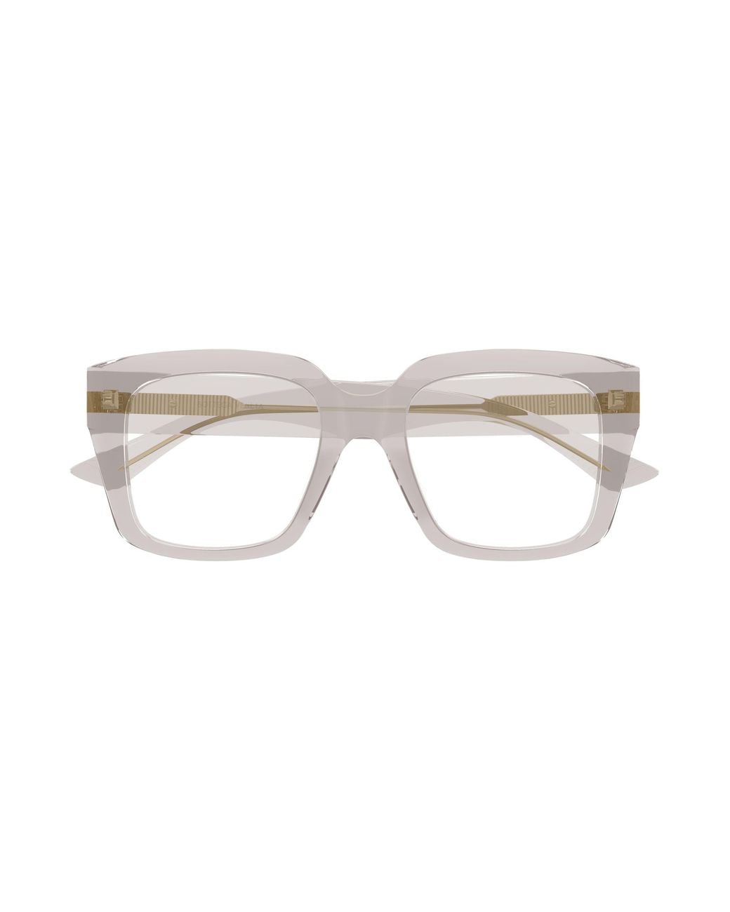 Bottega Veneta Black Bv1409O Transparent Thick Rim Frames