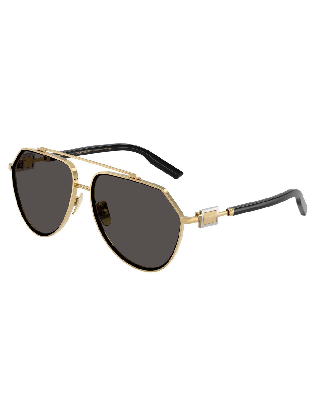 Dolce & Gabbana Black Dg2315 02/87 Sunglasses Metal Pilot Normal for men