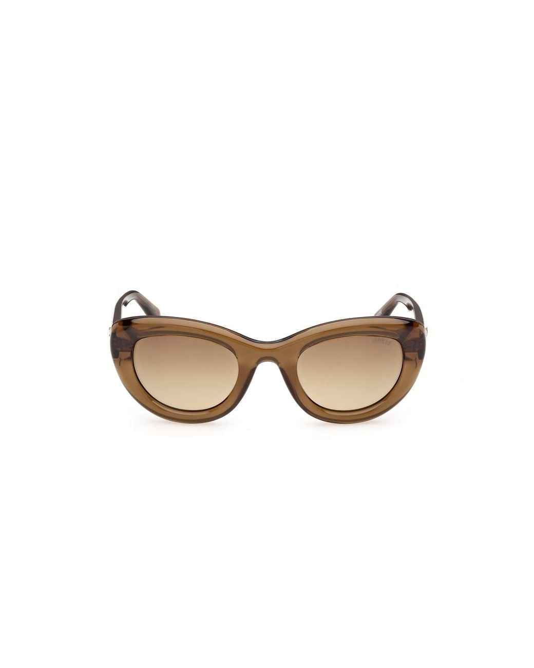 Guess Black Gu00352 98F Sunglasses Injected Cat Eye Normal