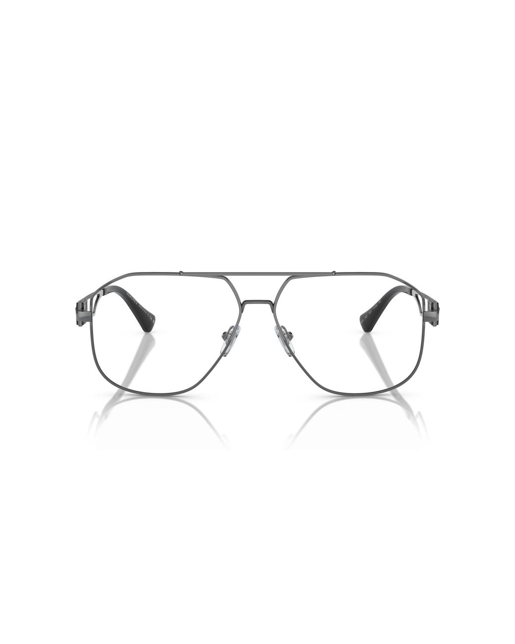Versace Black Ve1287 1261 Optical Frames Steel Transparent Pilot Normal for men