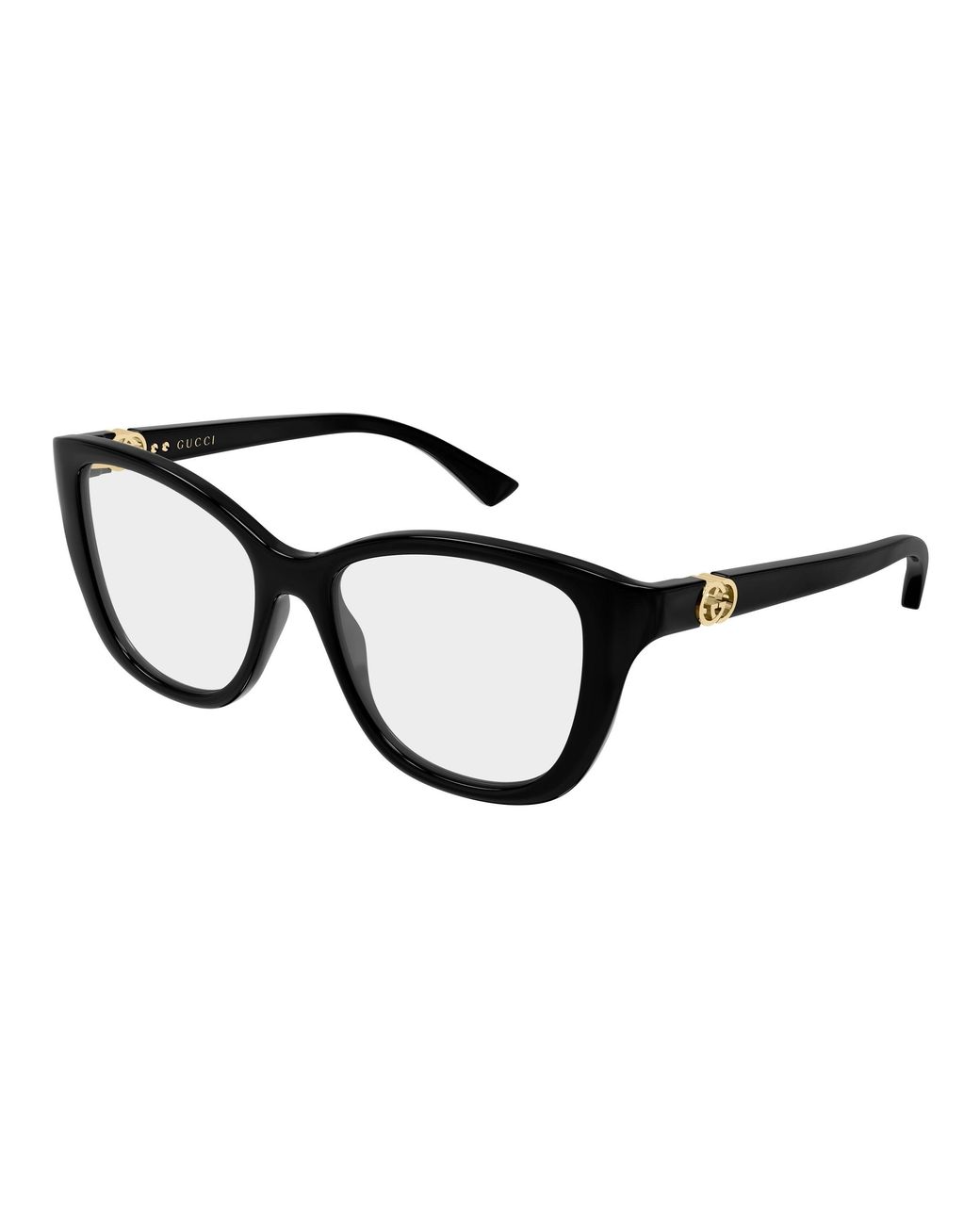 Gucci Black Gg2195O 001 Optical Frames Injected Transparent Cat Eye