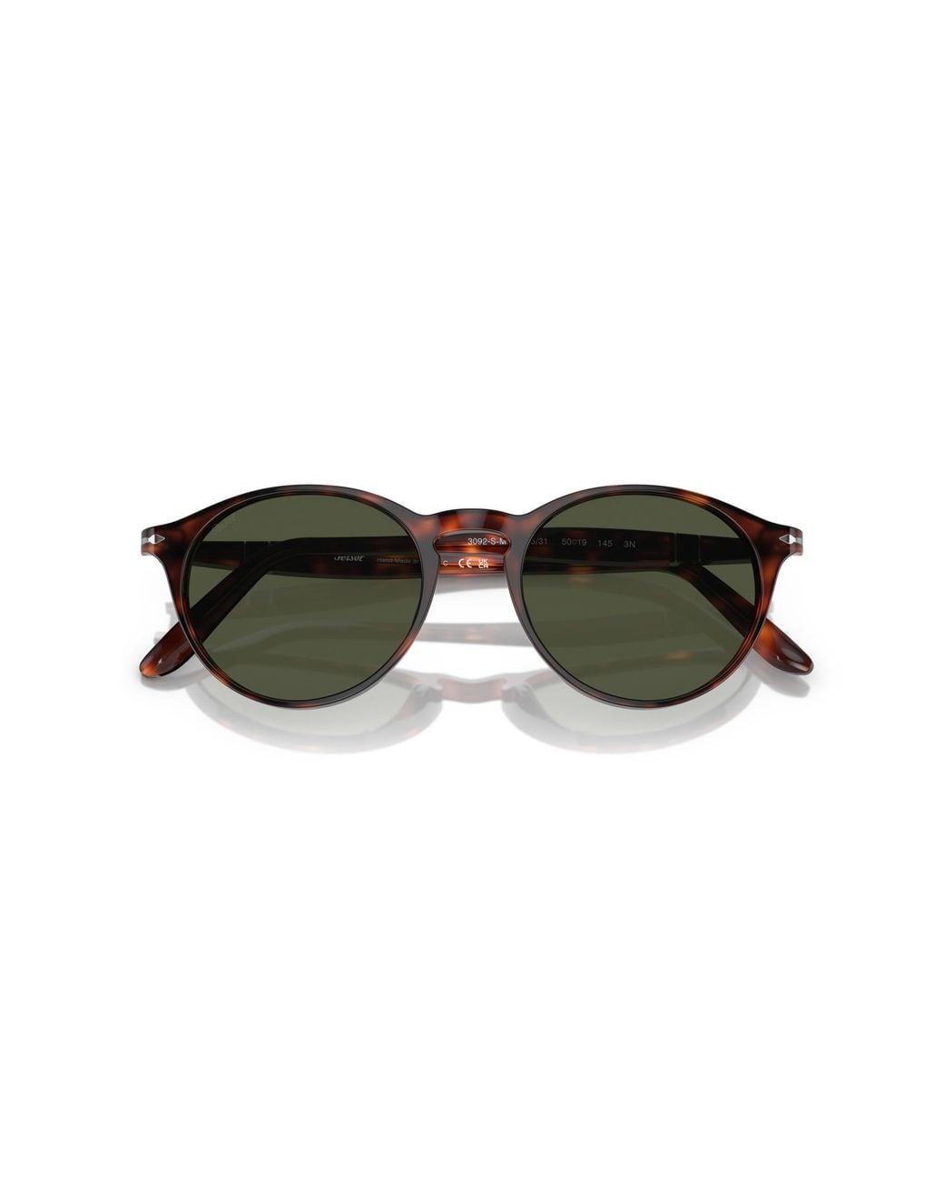 Persol Black Po3092Sm 901531 Sunglasses Acetate Round Normal for men