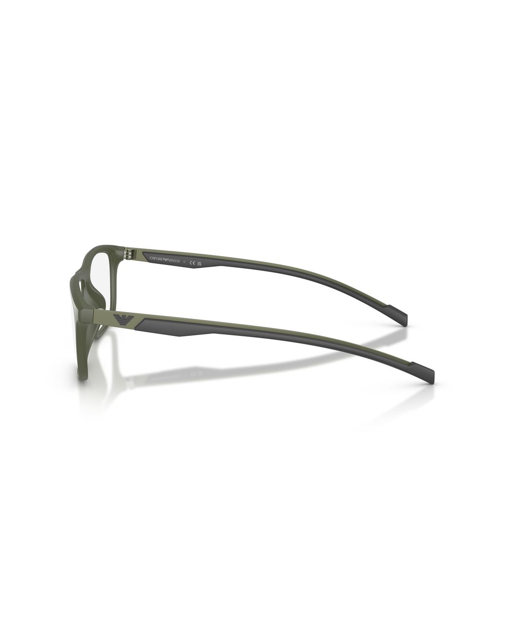 Emporio Armani Black Ea3286U 6184 Optical Frames Injected Transparent Squared Normal for men