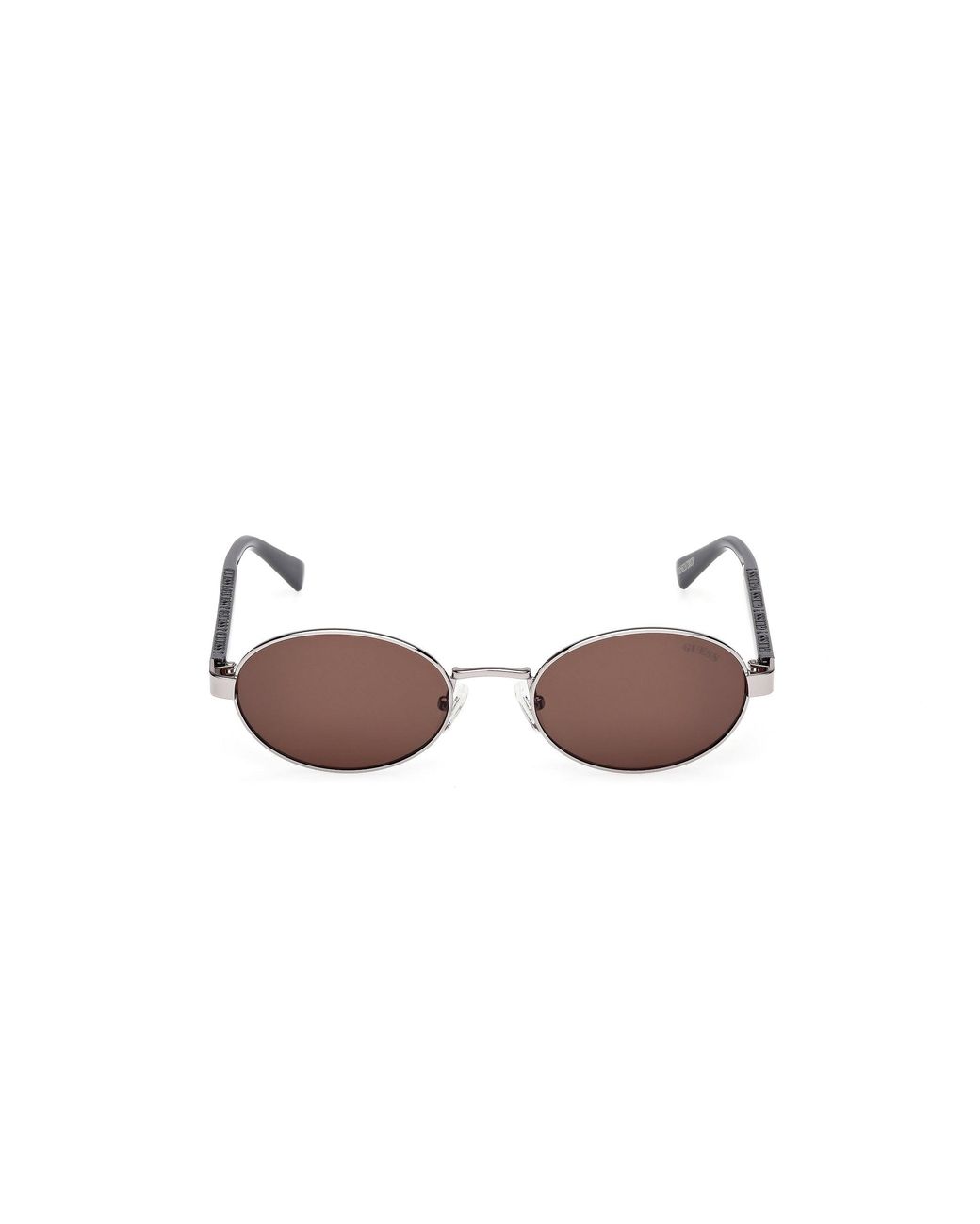 Guess Black Gu00232 08E Sunglasses Metal Round Normal