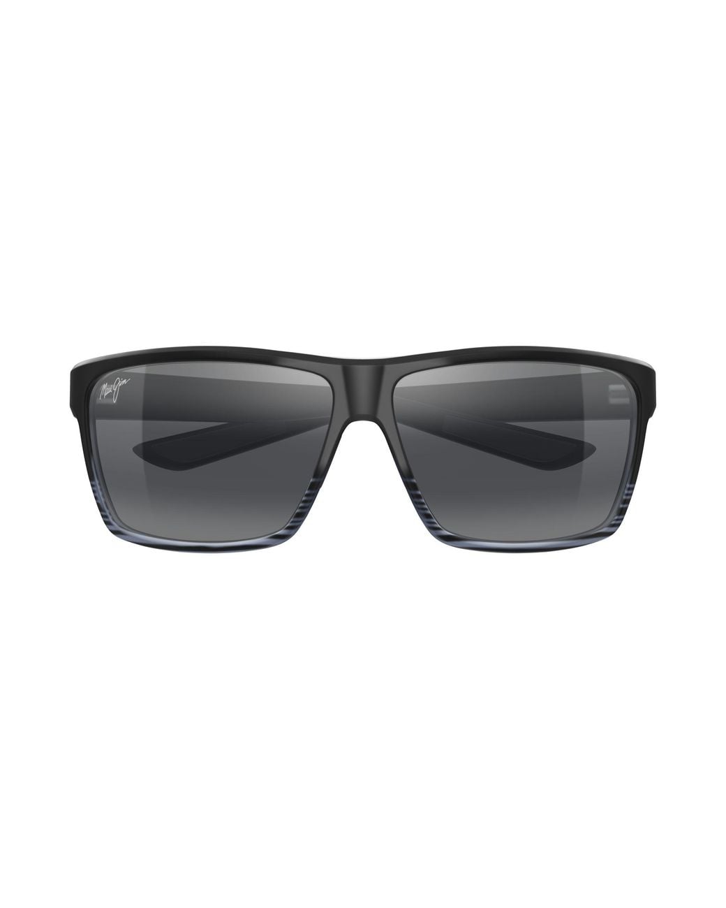 Maui Jim Black Mj0839S 001 Occhiali Da Sole Iniettato Grigio Squadrata