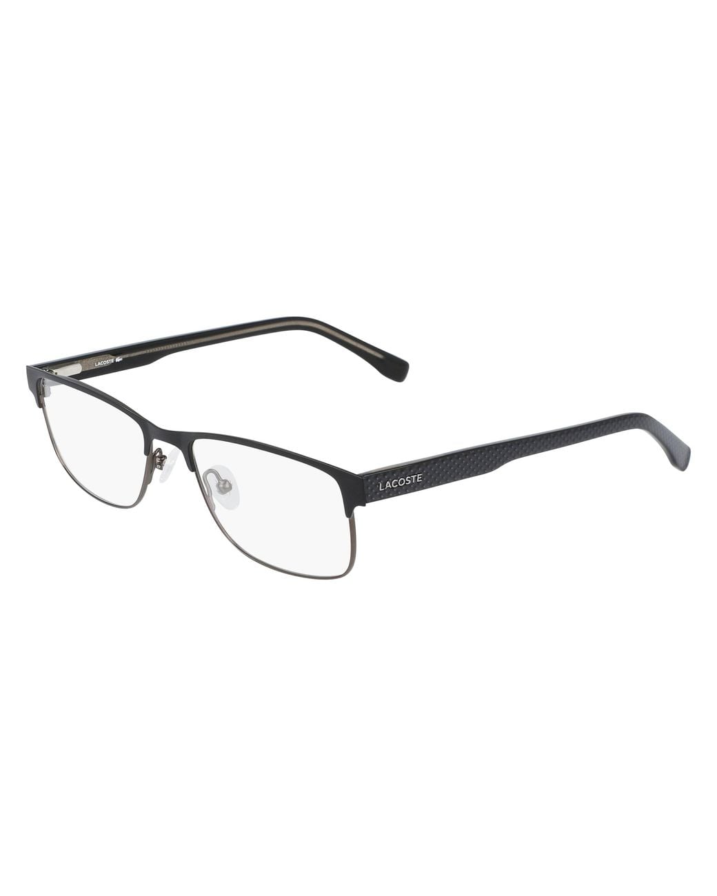 Lacoste Black L2217 001 Optical Frames Metal Squared Normal Photochromatic for men