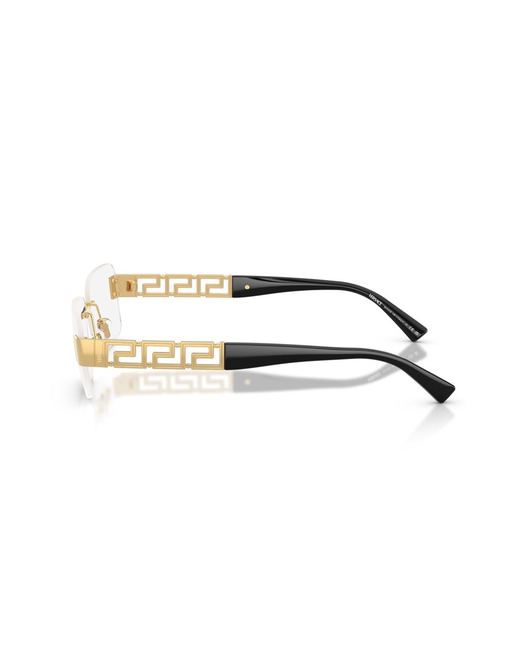 Versace Black Ve1310 1002 Optical Frames Metal Pillow Normal for men