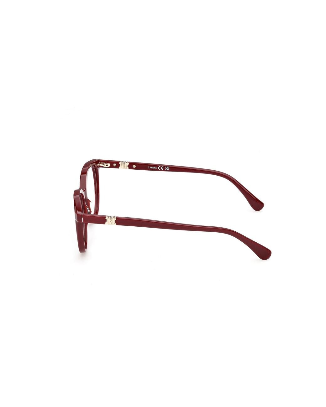 Max Mara Black Mm5262 69 Optical Frames Acetate Round Normal