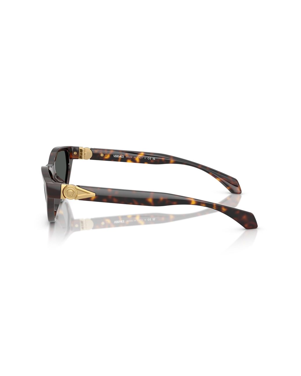 Versace Black Ve4491U 108/87 Sunglasses Injected Cat Eye Normal