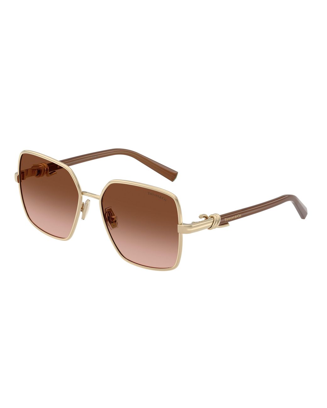 Tiffany & Co Black Tf3122 61773B Sunglasses Metal Squared Normal Nuanced
