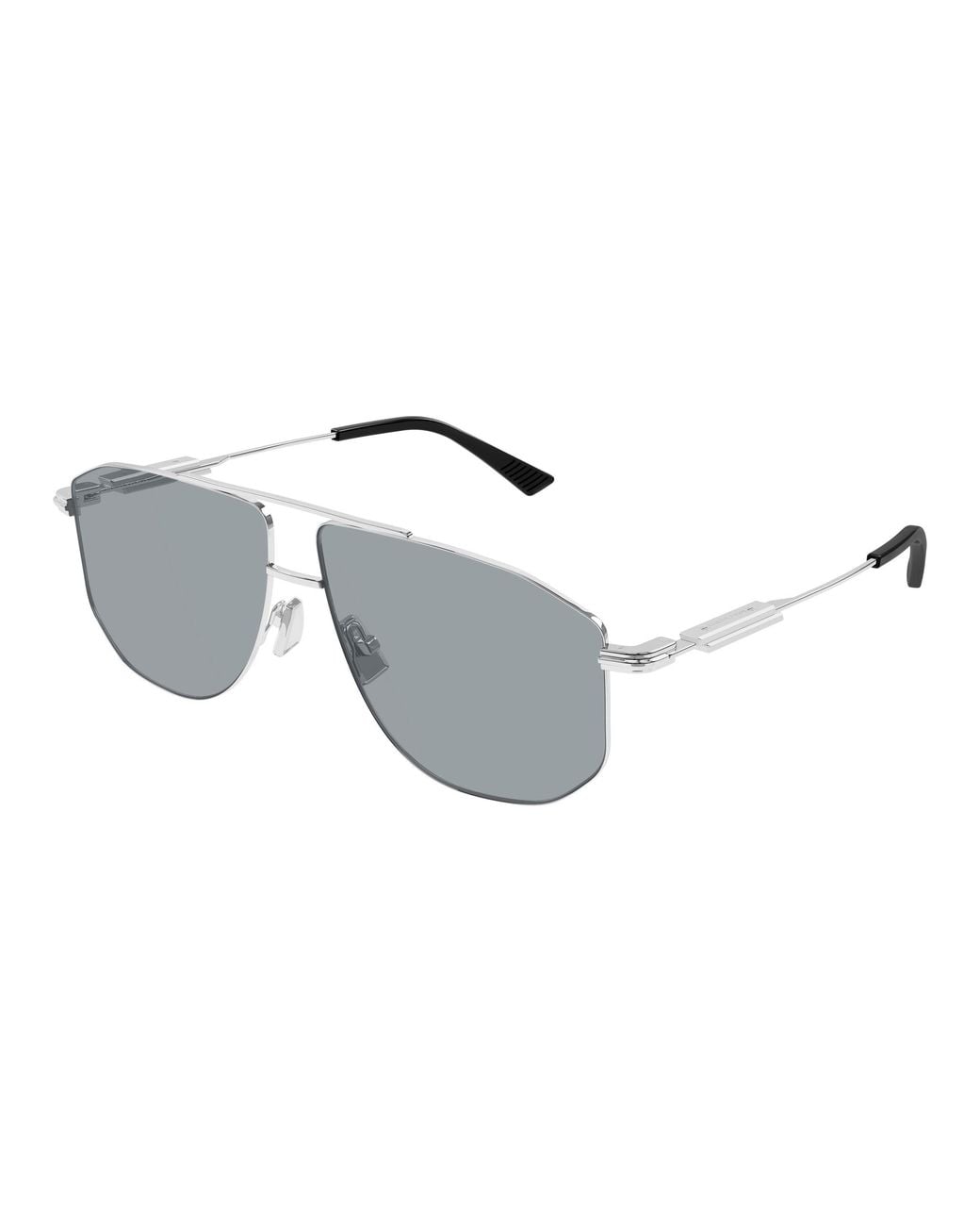Bottega Veneta Black Bv1509S 005 Sunglasses Metal Pilot Anti-Glare