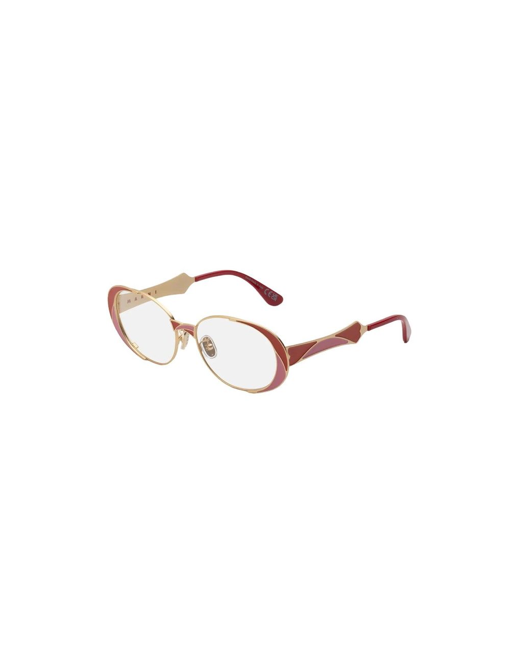 Marni Black Vcg Tarassqa Optical Frames Metal Round