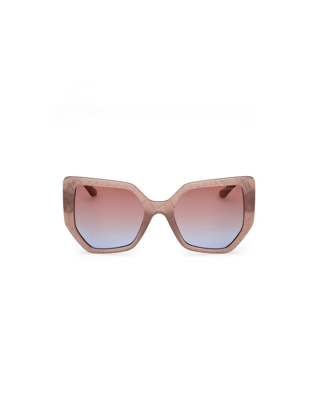 Guess Black Gu00153 57F Sunglasses Injected Geometric Normal