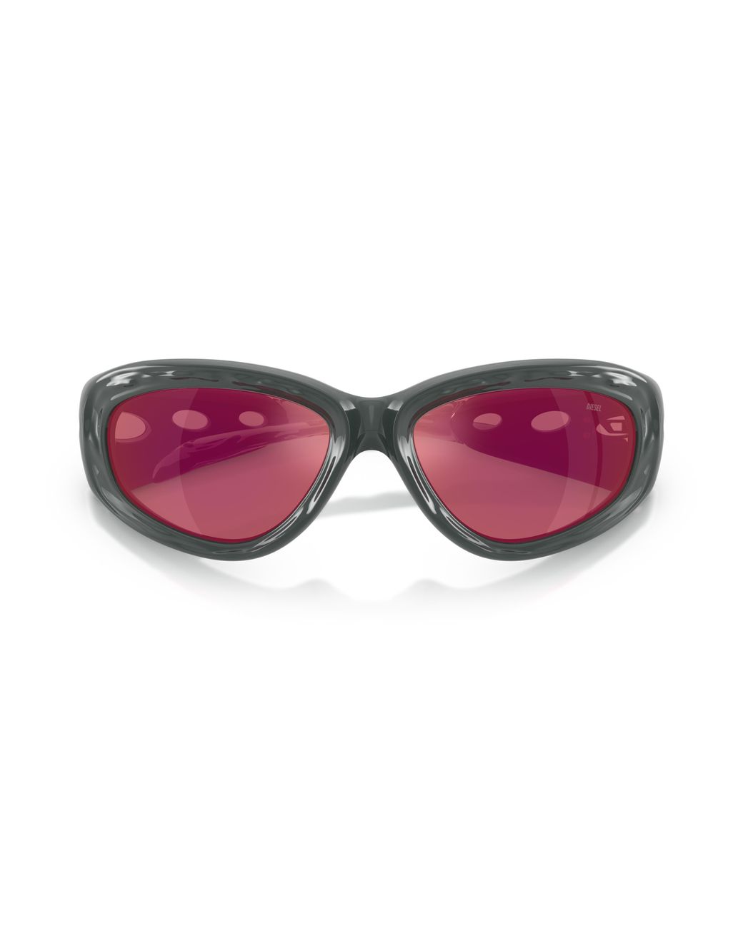 DIESEL Black Dl3015U 2052D0 Sunglasses Injected Pillow Mirror