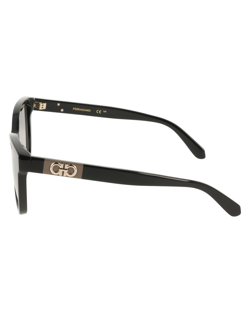 Ferragamo Black Sf2108S 001 Sunglasses Acetate Squared Normal