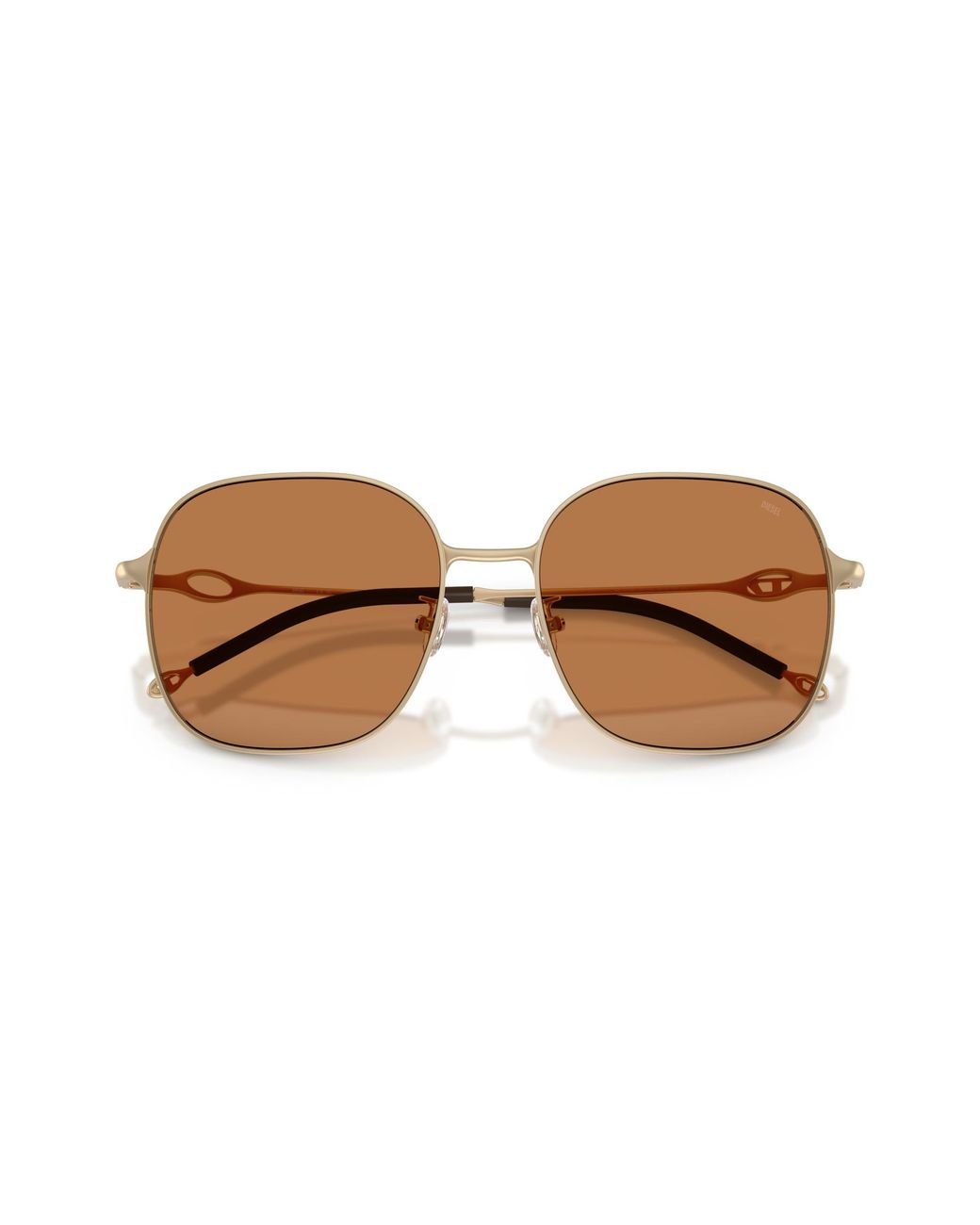DIESEL Black Dl1010D 101173 Sunglasses Metal Squared Normal
