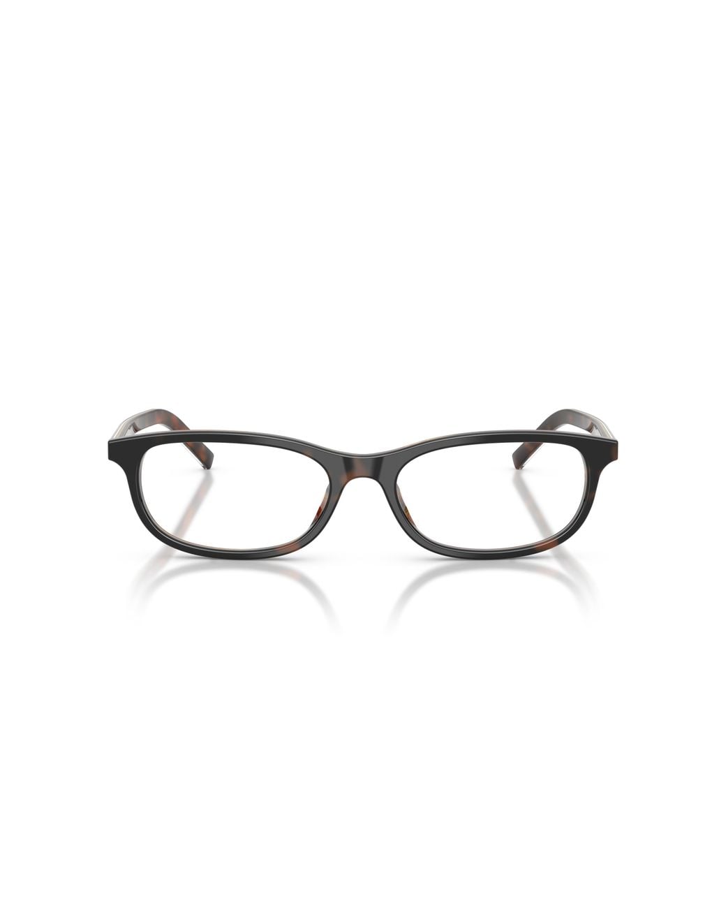Prada Black Pr D15Vu 20P1O1 Optical Frames Acetate Transparent Geometric Normal