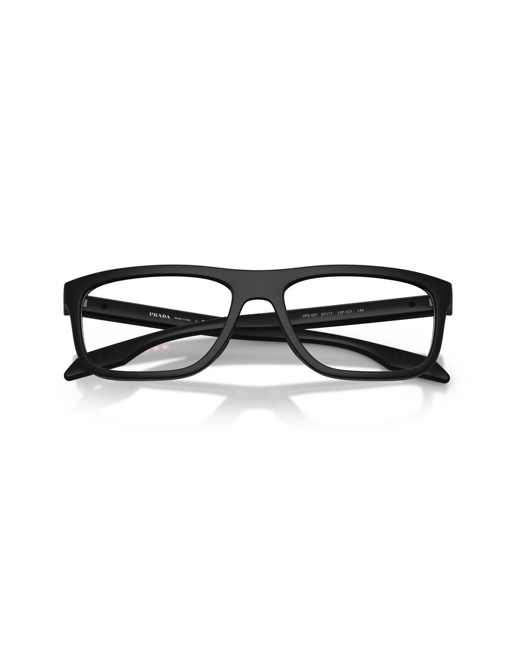 Prada Linea Rossa Black Ps 05Tv 12P1O1 Optical Frames Injected Transparent Pillow Normal for men