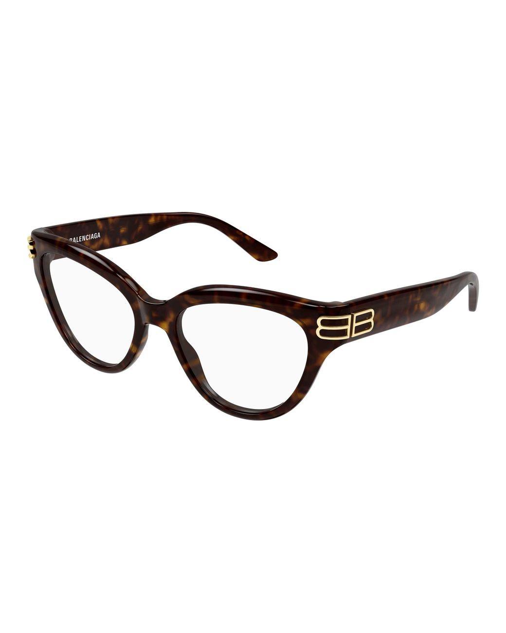 Balenciaga Black Bb0436O 002 Optical Frames Acetate Transparent Cat Eye