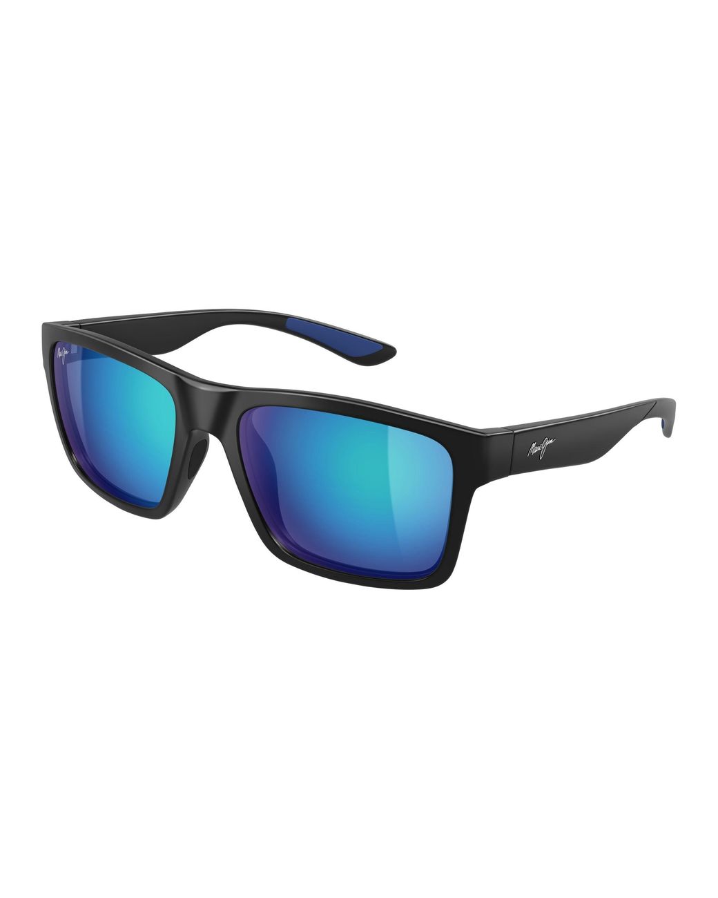 Maui Jim Black Mj0897S 007 Occhiali Da Sole Iniettato Blu Squadrata