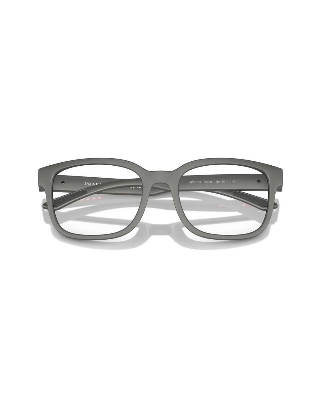 Prada Linea Rossa Black Ps 05Qv 16X1O1 Optical Frames Injected Transparent Pillow Normal for men