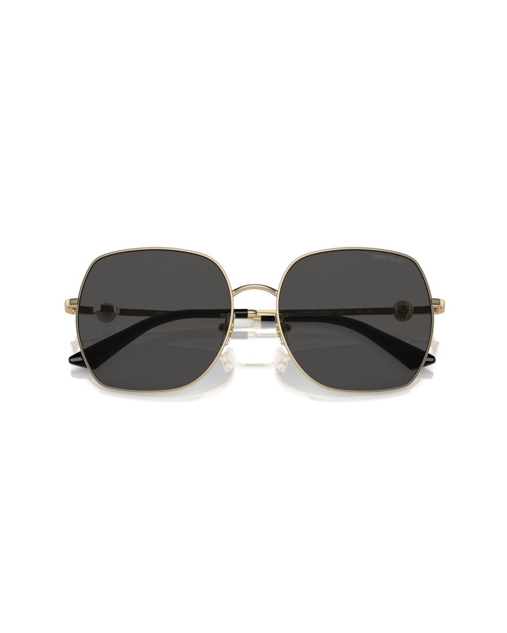 Jimmy Choo Black Jc4008Hd 300687 Sunglasses Metal Squared Normal