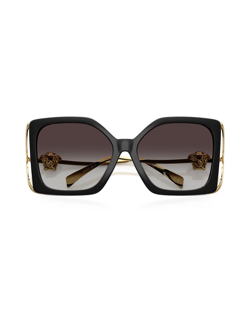 Versace Black Ve4502U Gb1/87 Sunglasses Injected Squared Normal Nuanced