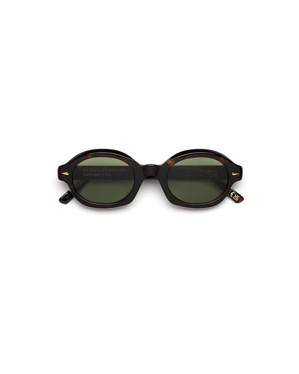 Retrosuperfuture Black 6Pw Marzo 3627- Sunglasses Acetate Round Normal