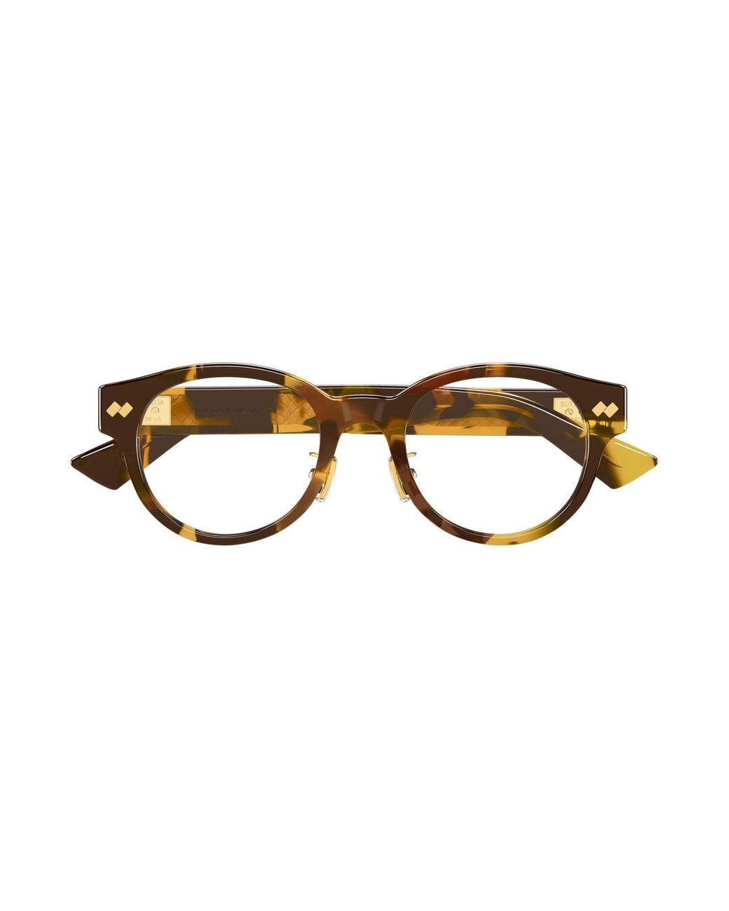 Bottega Veneta Black Bv1405Oa 002 Optical Frames Acetate Transparent Round for men