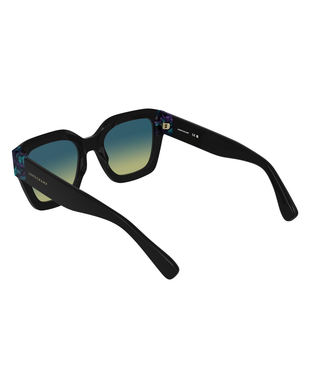 Longchamp Black Lo771S 007 Sunglasses Acetate Light Squared Normal Nuanced