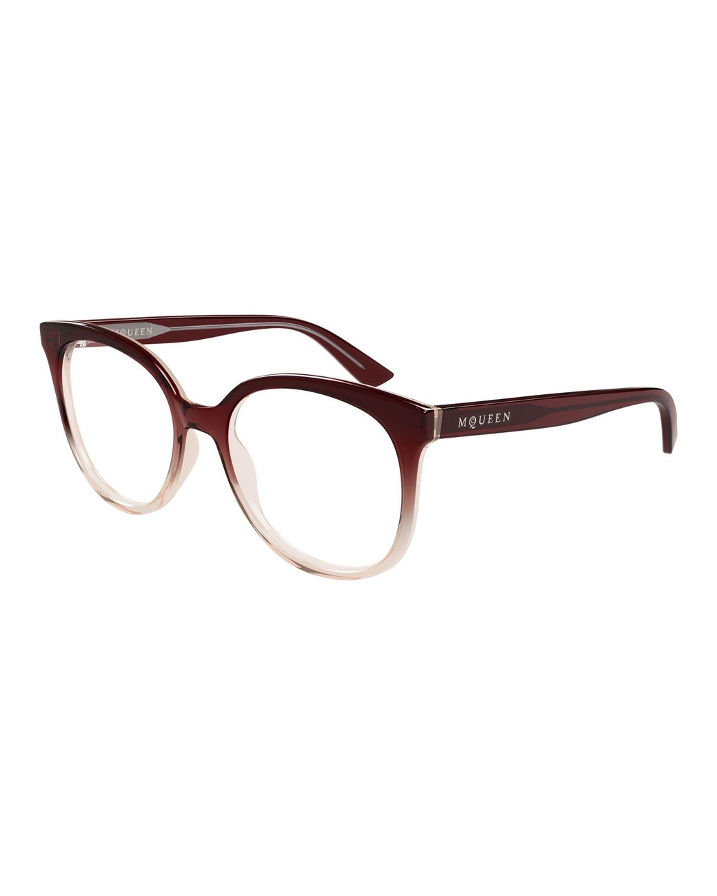McQueen Black Am0540O 006 Optical Frames Acetate Transparent Cat Eye