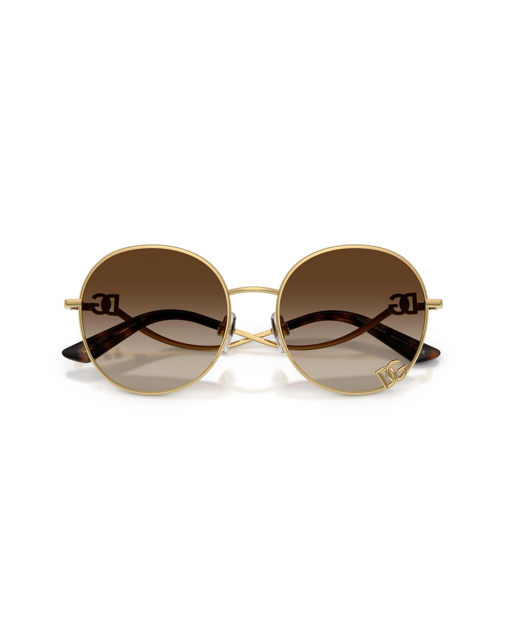 Dolce & Gabbana Black Dg2324 02/13 Sunglasses Metal Round Normal Shaded