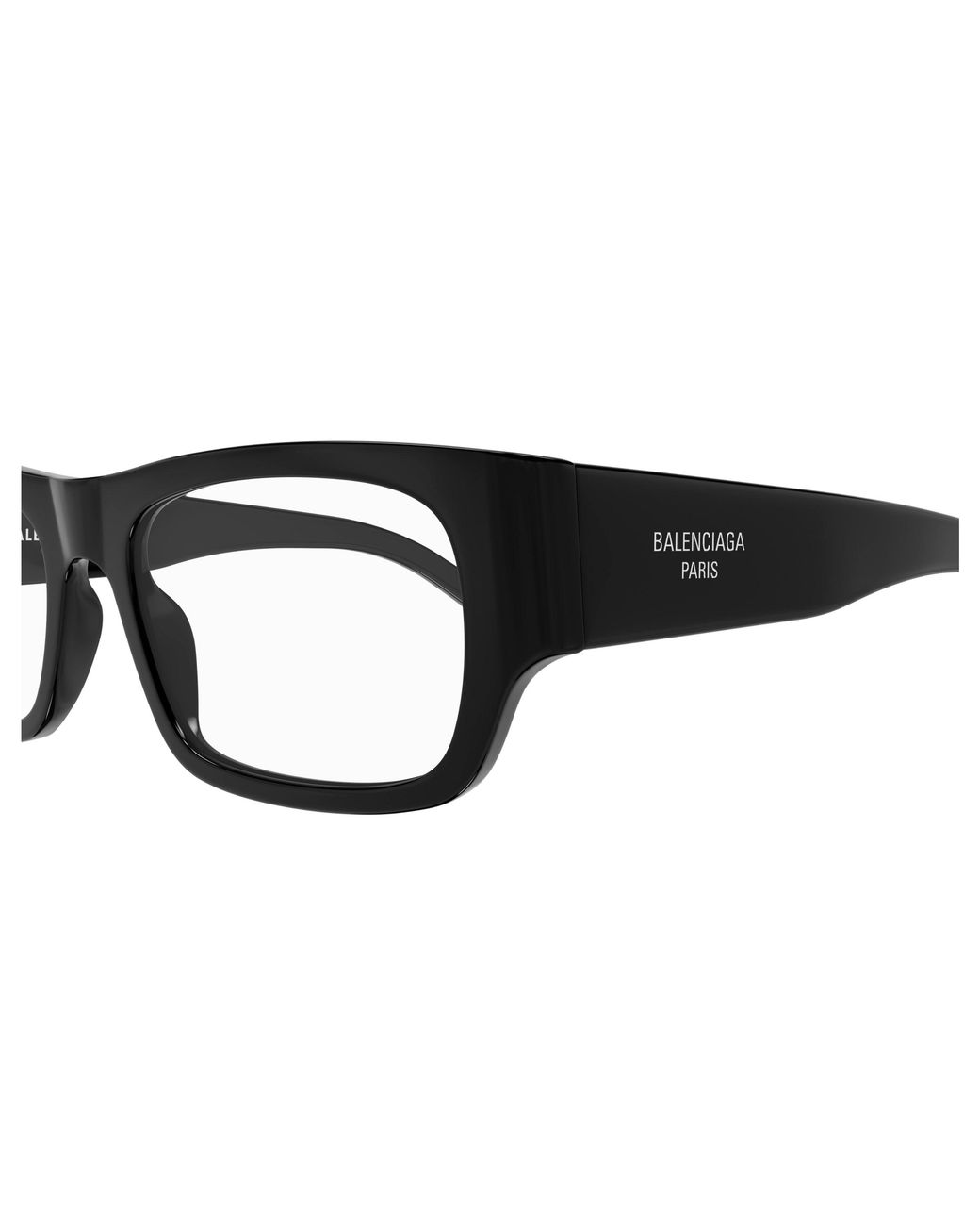 Balenciaga Black Bb0370O 001 Optical Frames Acetate Transparent Squared for men