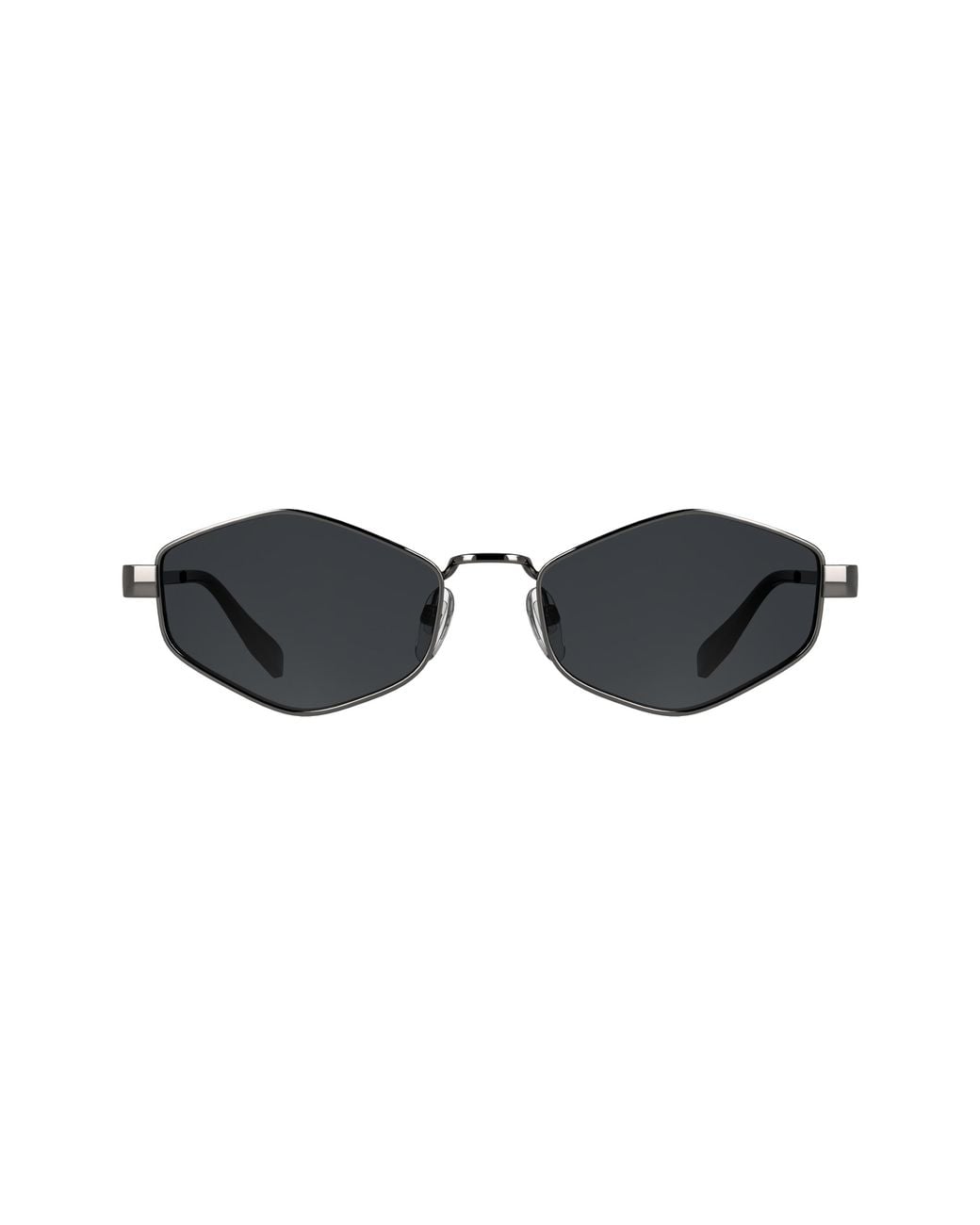 Karl Lagerfeld Black Kl365S 021 Sunglasses Metal Smoke Cat Eye Normal