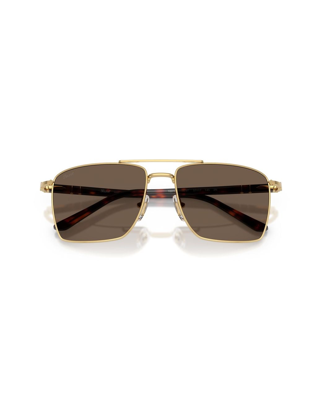 Persol Black Po1031S 11568T Sunglasses Steel Squared Normal