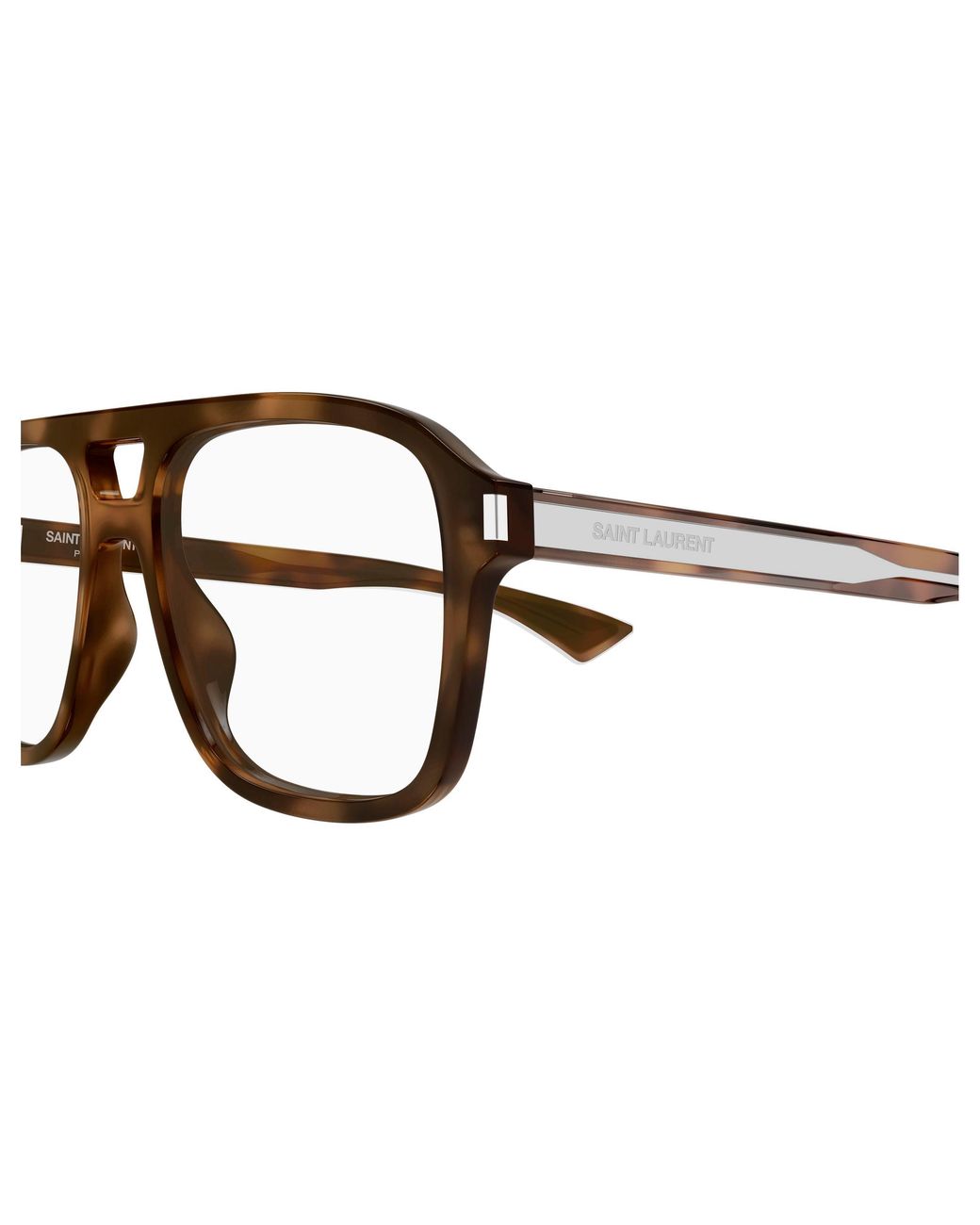Saint Laurent Black Sl 881 Opt 003 Optical Frames Acetate Transparent Squared Antiriflesso for men