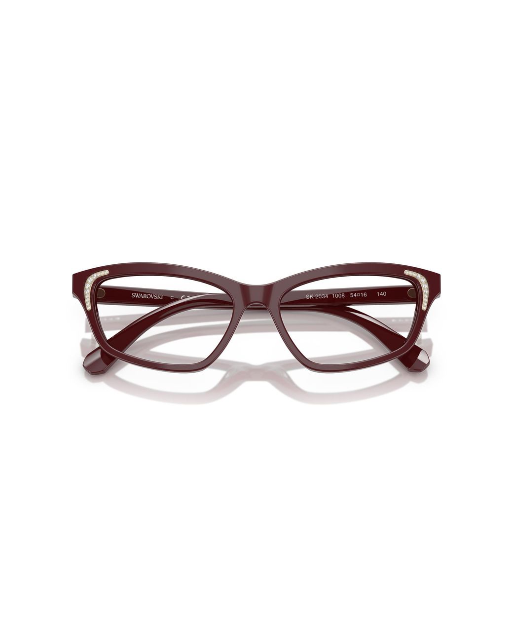 Swarovski Black Sk2034 1008 Optical Frames Acetate Geometric Normal