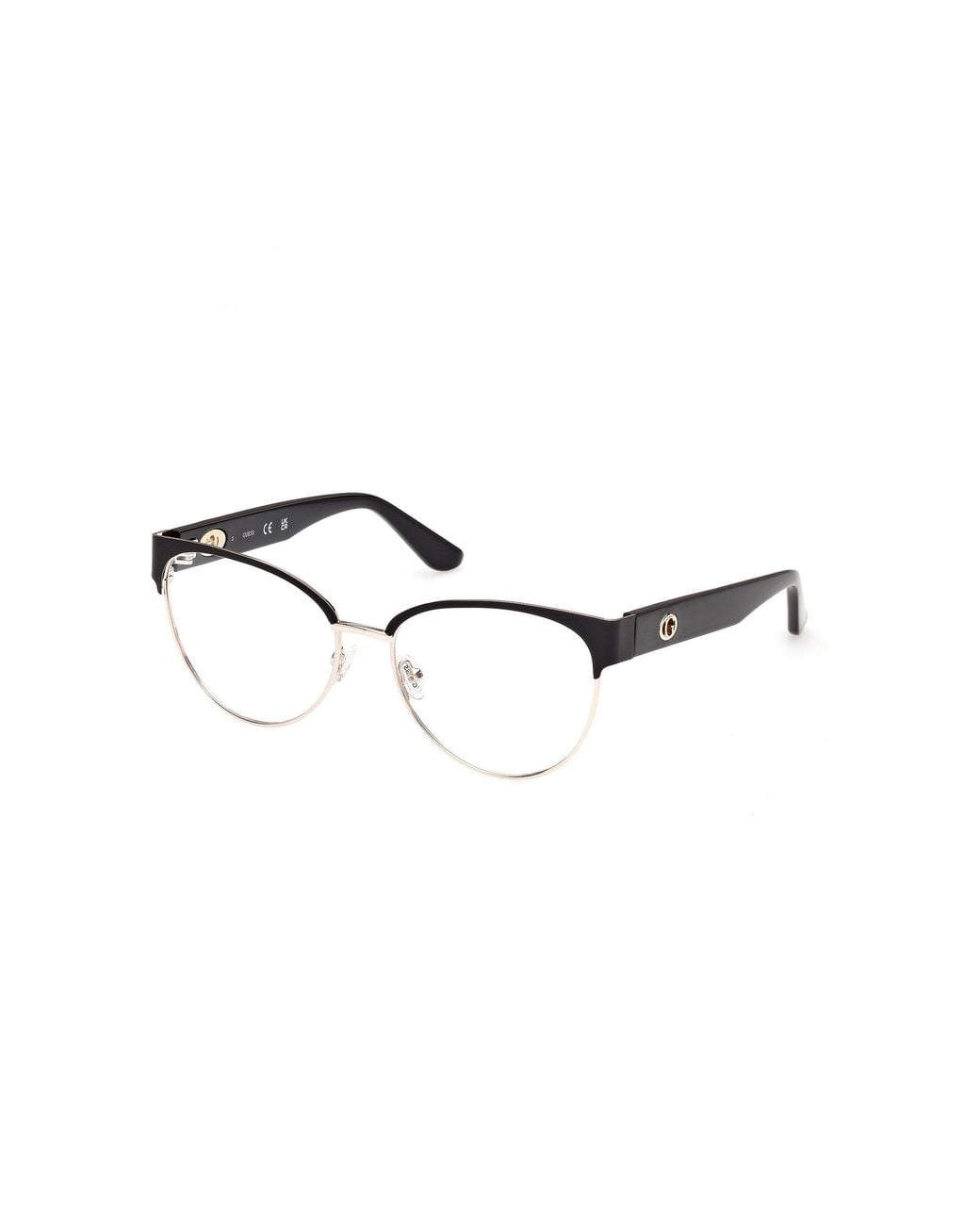 Guess Black Gu50382 2 Optical Frames Metal Round Normal