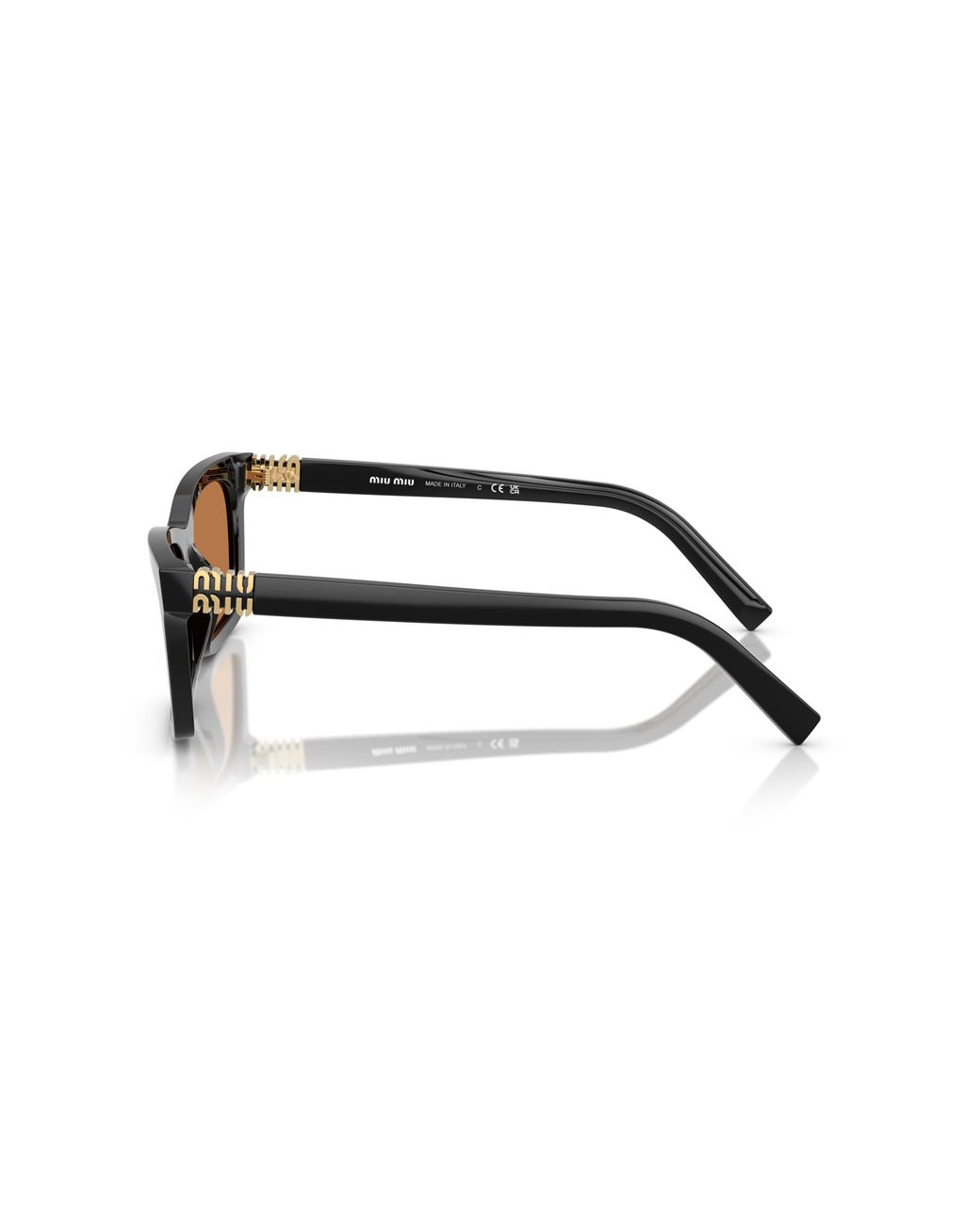 Miu Miu Black Mu A05S 16K10I Sunglasses Acetate Squared Normal