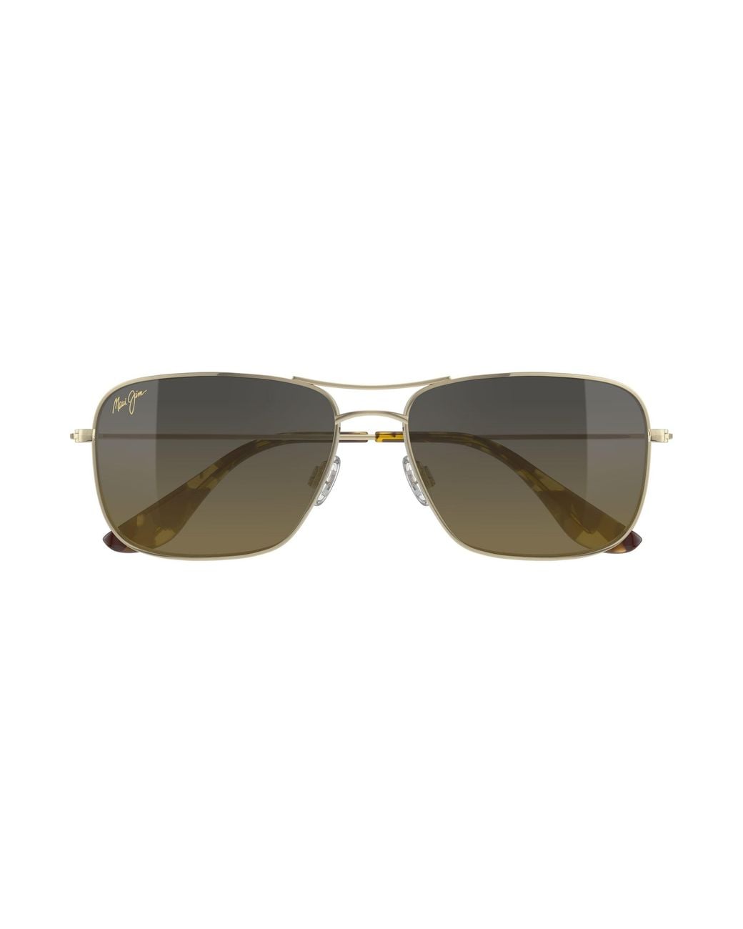 Maui Jim Black Mj0246S 002 Occhiali Da Sole Titanio Bronzo Squadrata