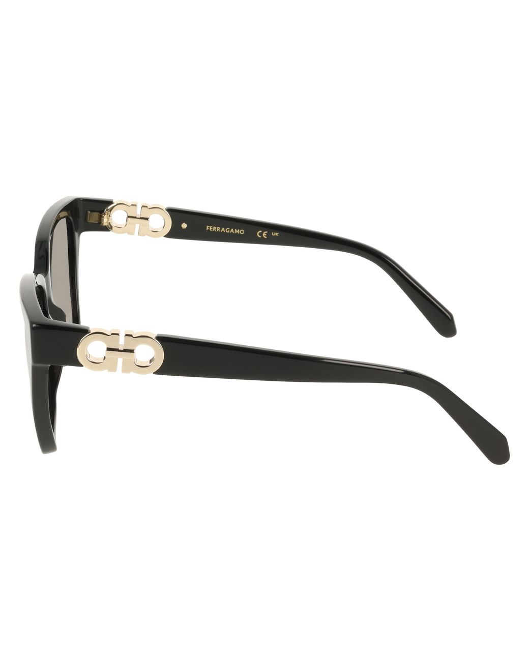 Ferragamo Black Sf2110S 001 Sunglasses Acetate Squared Normal