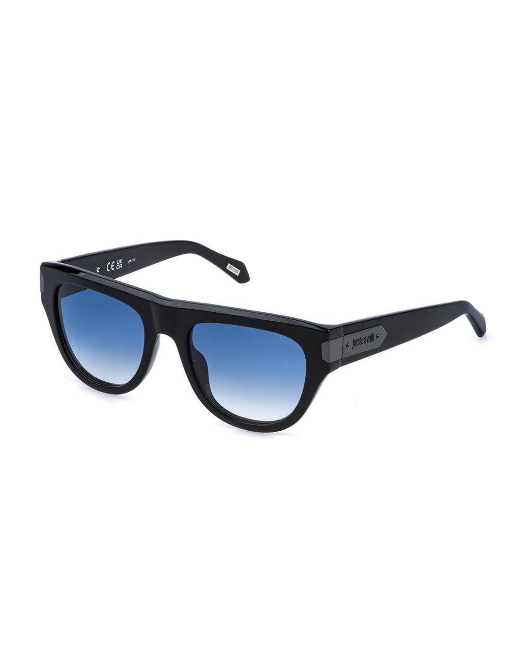 Just Cavalli Black Sjc178V 700Y Sunglasses Acetate Cat Eye Normal Nuanced